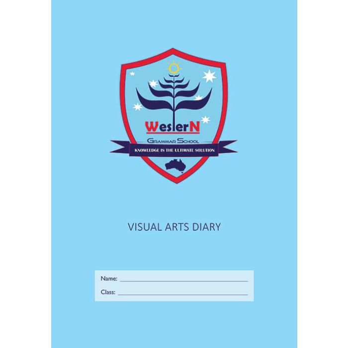 Western Grammar A4 Visual Arts Diary 120pp (Spiral-bound)