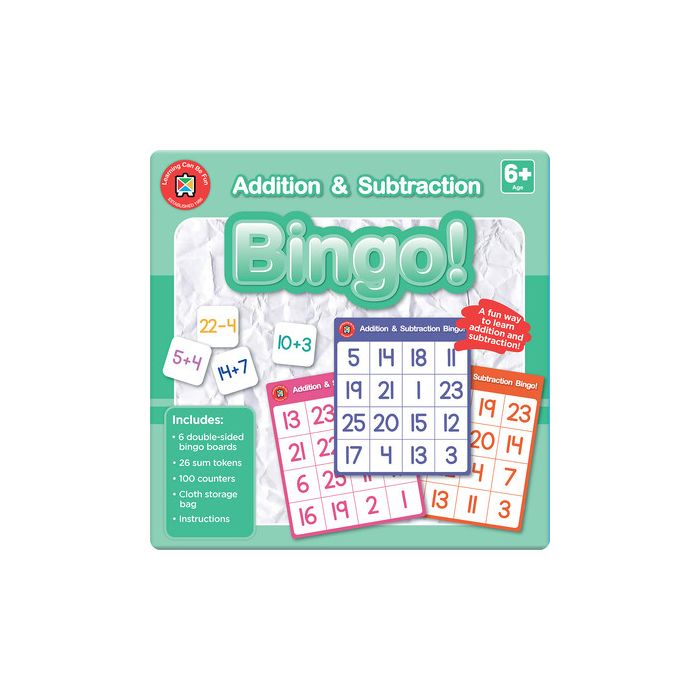 Addition & Subtraction Bingo