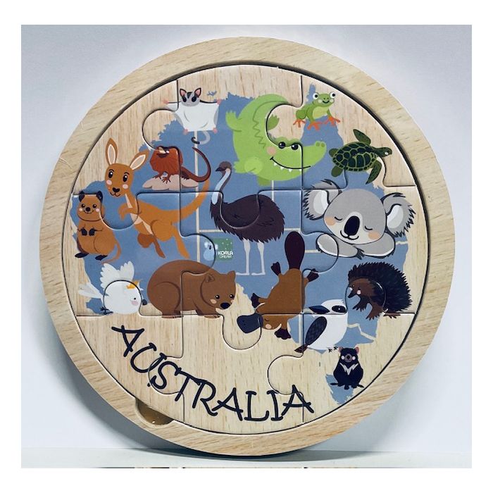 Bush Buddies 9 Pc Puzzle - Map of Australia