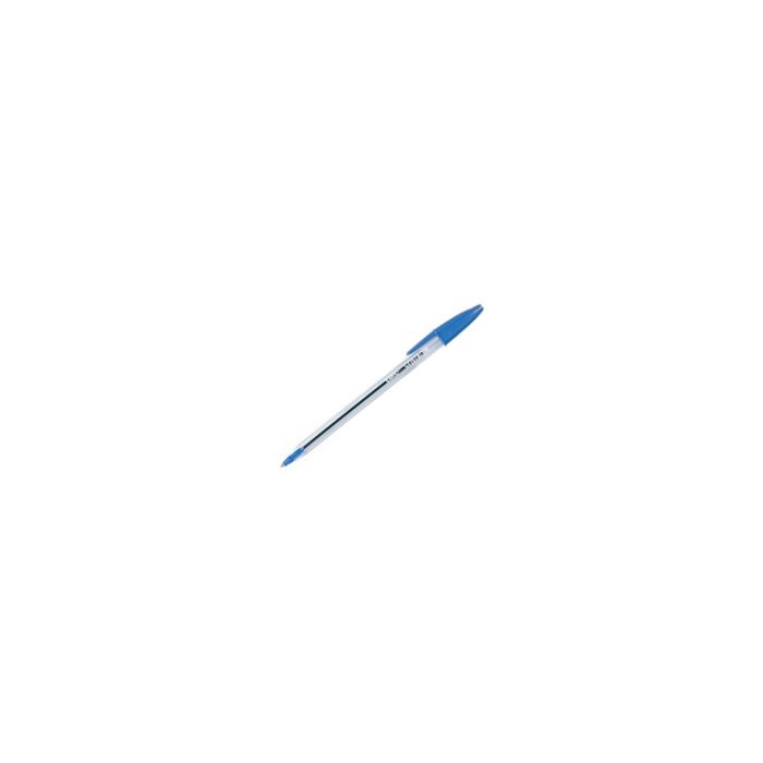 Bic Cristal ballpoint pen with cap - medium, blue