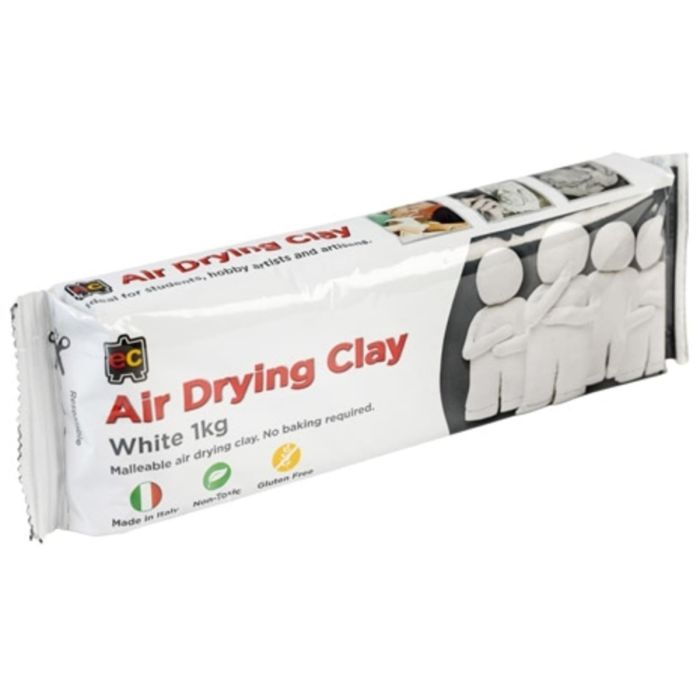 Air Drying Clay - White 1kg (Ages 3+)