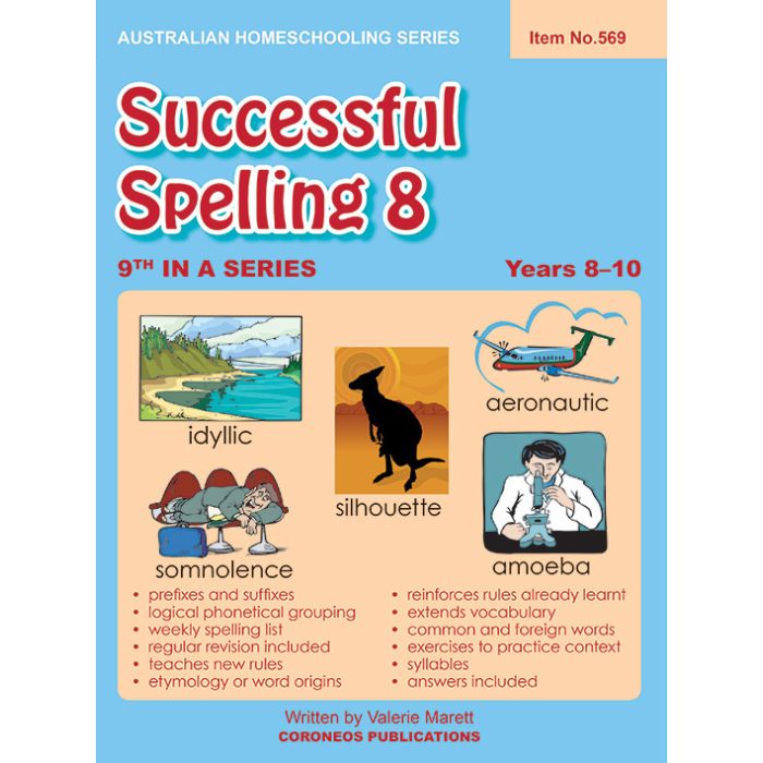 Successful Spelling 8 (Australian Homeschooling no. 569)