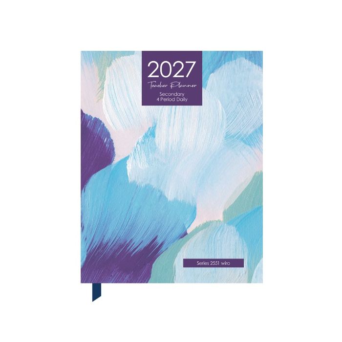 2027 Createl Secondary 4 Period Daily Teacher Planner (Series 2551)