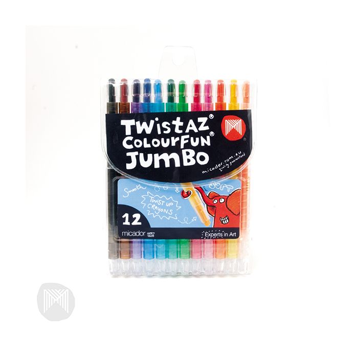 Micador Twistaz Colourfun Jumbo Crayons 12pk