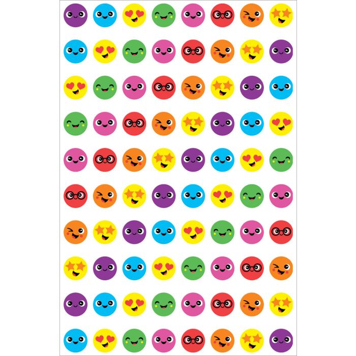 Smiles - Dynamic Dots Stickers - 13mm (Pack of 800) DD404