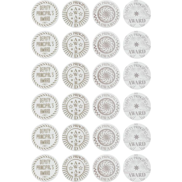 Deputy Principal's Award (29mm) - Silver Foil Stickers DP289
