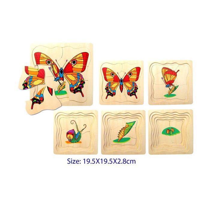 Butterfly Layer Puzzle (Ages 3+)
