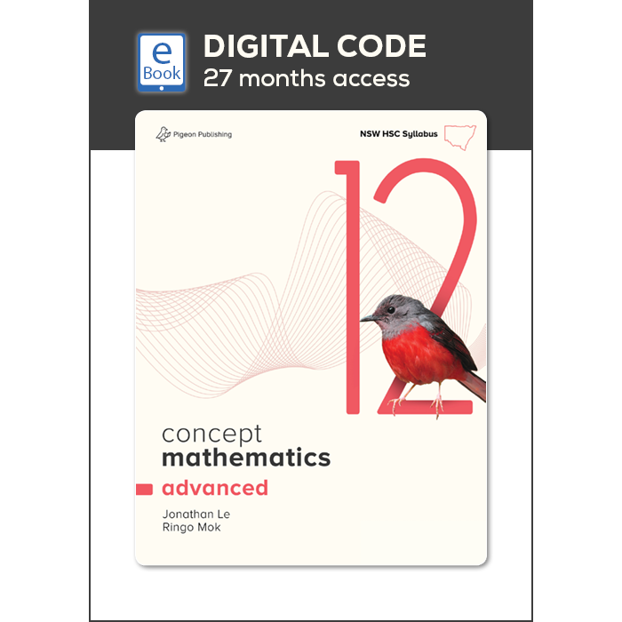 [Pre-order] Concept Mathematics 12 Advanced (digital only) (Code Emailed) [Due late Oct 2026]