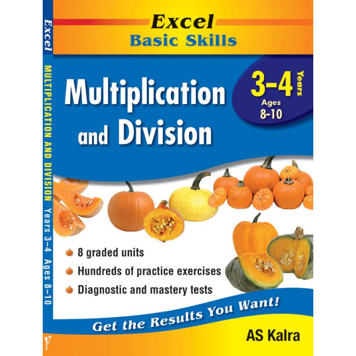 Excel Basic Skills: Multiplication and Division Years 3-4