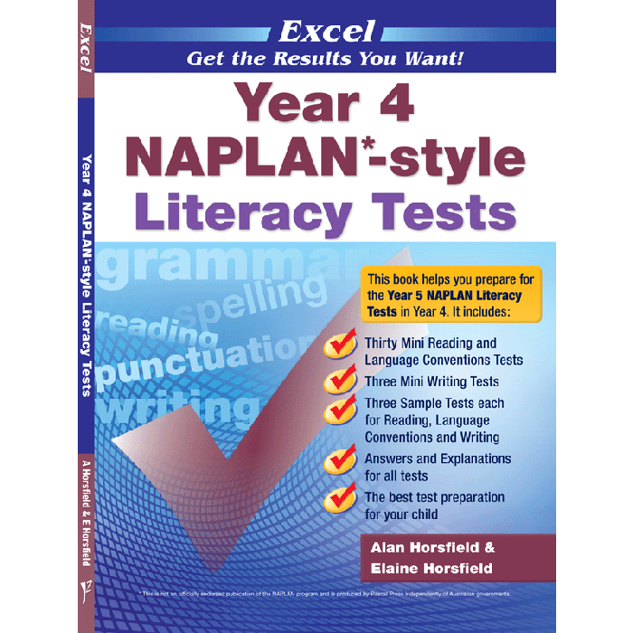 Excel NAPLAN*-style Literacy Tests Year 4