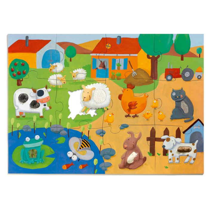 Djeco Tactile Farm 20pc Giant Puzzle (3 years+)