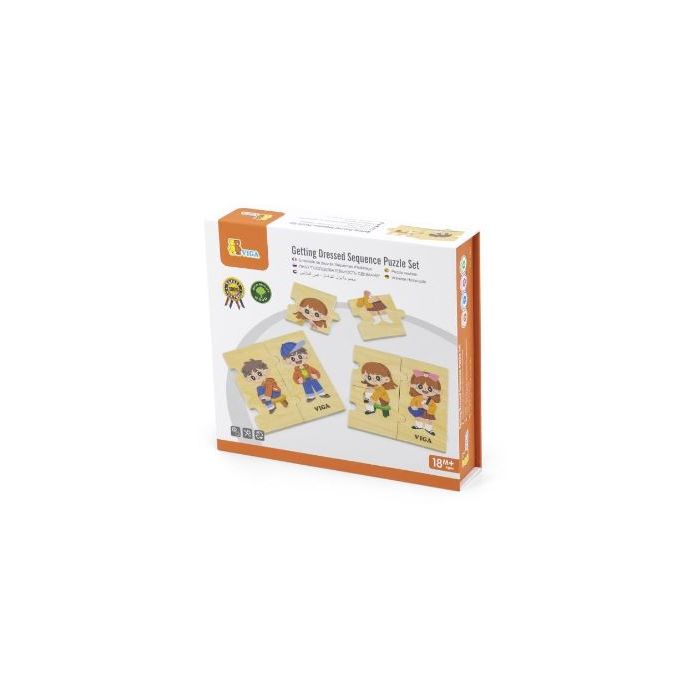 VIGA Getting Dressed Sequence Puzzle Set (18 months+)