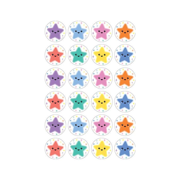 Happy Stars Merit Stickers - 29mm (Pack of 96) MS117