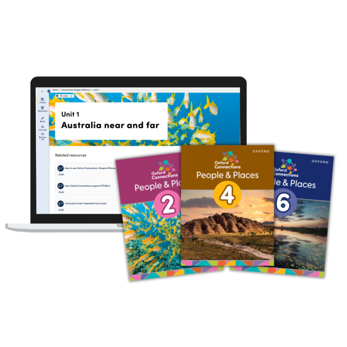 [Pre-order] Oxford Connections: People & Places Teacher Subscription Site Licence F-6 (Medium School) digital only [Due Nov 2026]