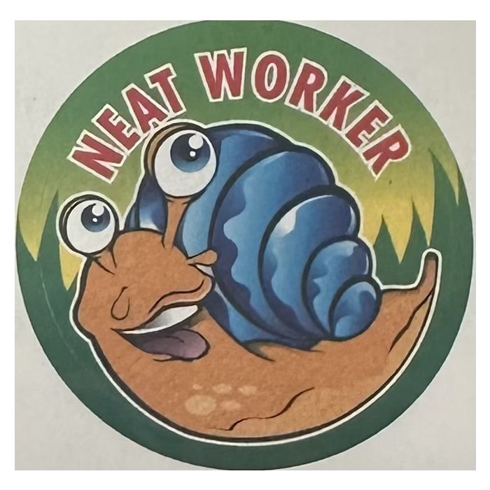 Neat Worker Merit Stickers - Pack of 60