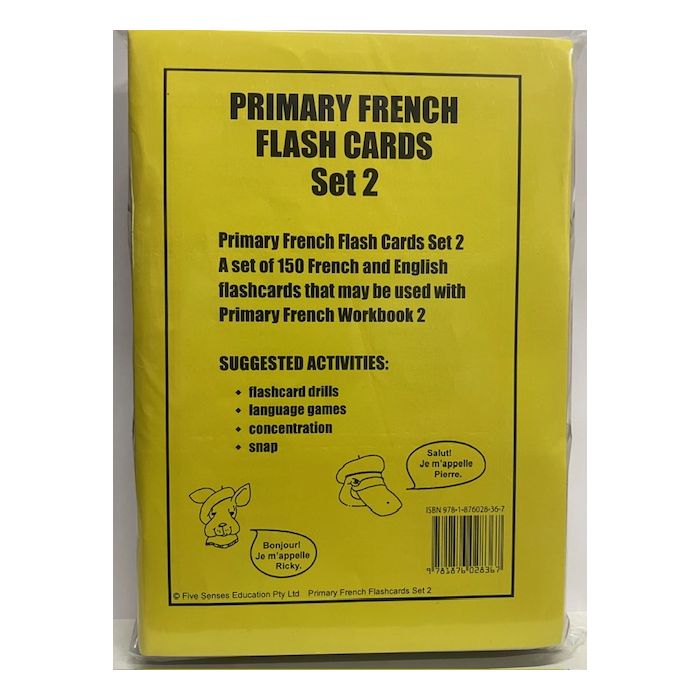 Primary French Flash Cards Set 2