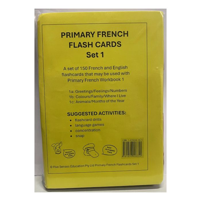 Primary French Flash Cards Set 1