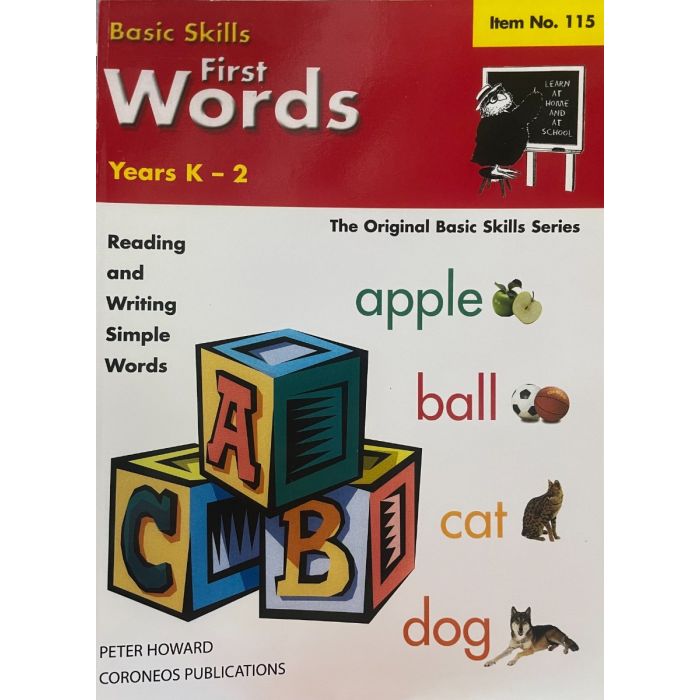 First Words Yrs K to 2 (Basic Skills No. 115)