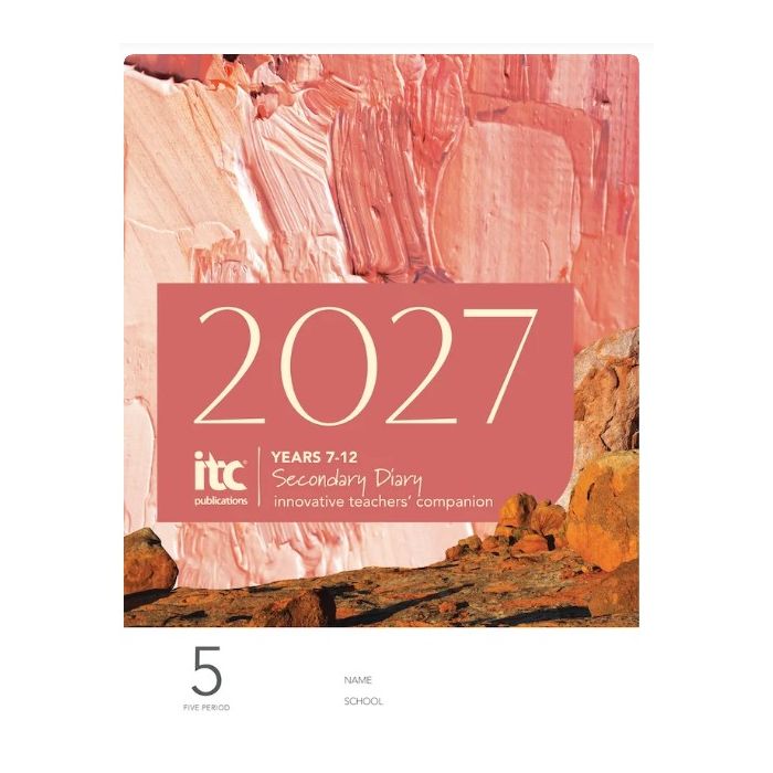 2027 ITC Secondary Edition (7-12) 5 Period Spiral Bound Teacher Diary