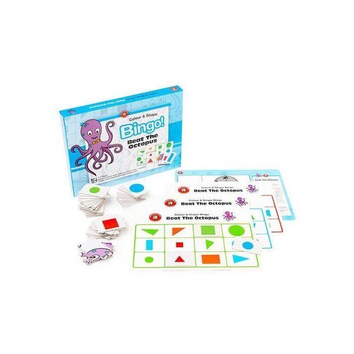 Colour and Shape Bingo: Beat the Octopus (Ages 4+)