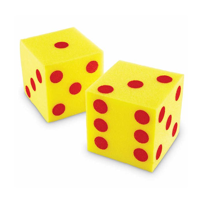 Giant Soft Cubes 5" Dot Dice (Ages 3+)
