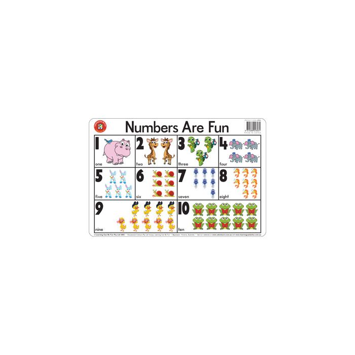 Numbers Are Fun Placemat