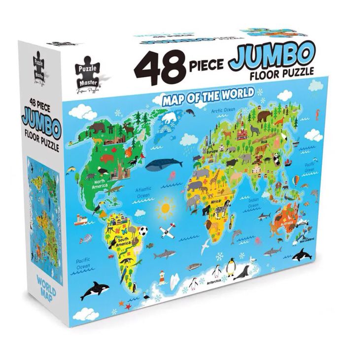 48pc Jumbo Floor World Map