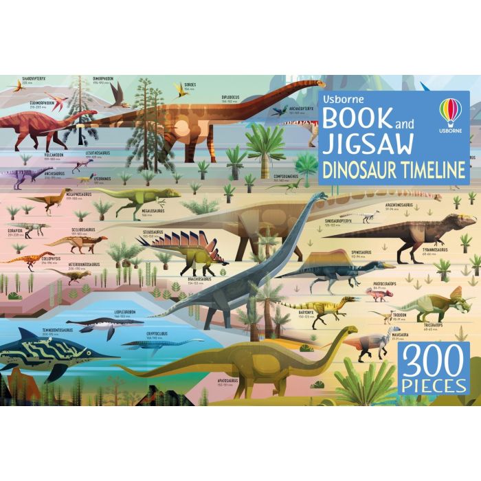 Usborne Dinosaur Timeline Book and Jigsaw