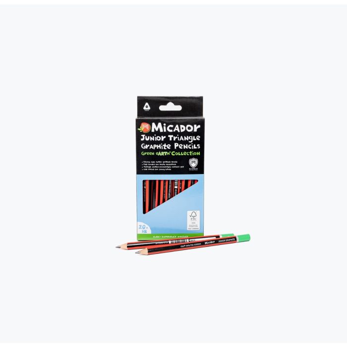 Micador Junior Triangle Graphite Pencils - HB (Box 20)