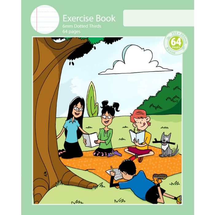 Notebook Size Exercise Book 6mm Normal Ruled 64pp
