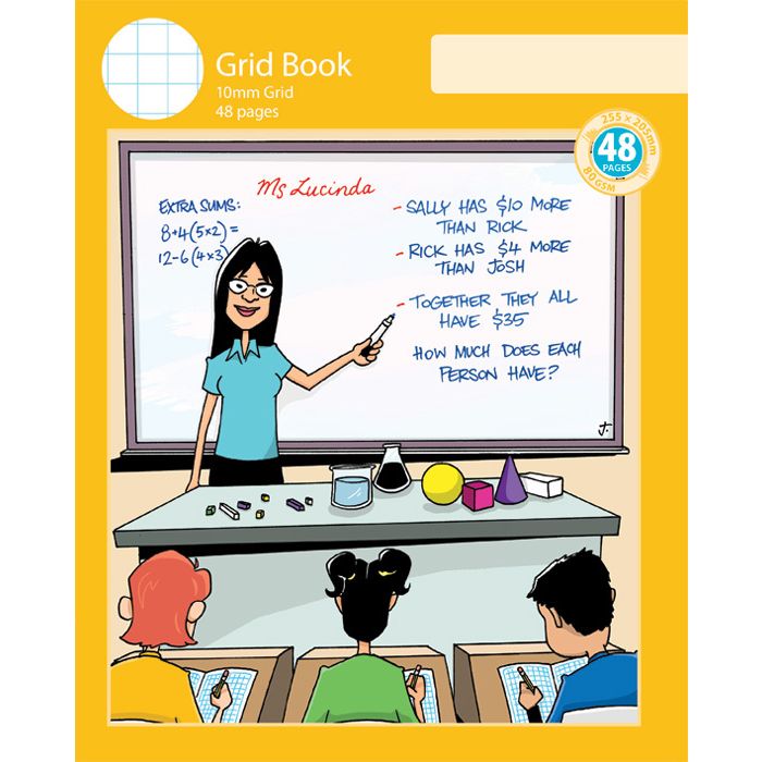 Notebook Size Grid Book 10mm Grid 48pp