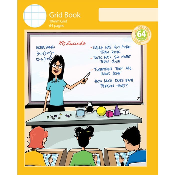 Notebook Size Grid Book 10mm Grid 64pp