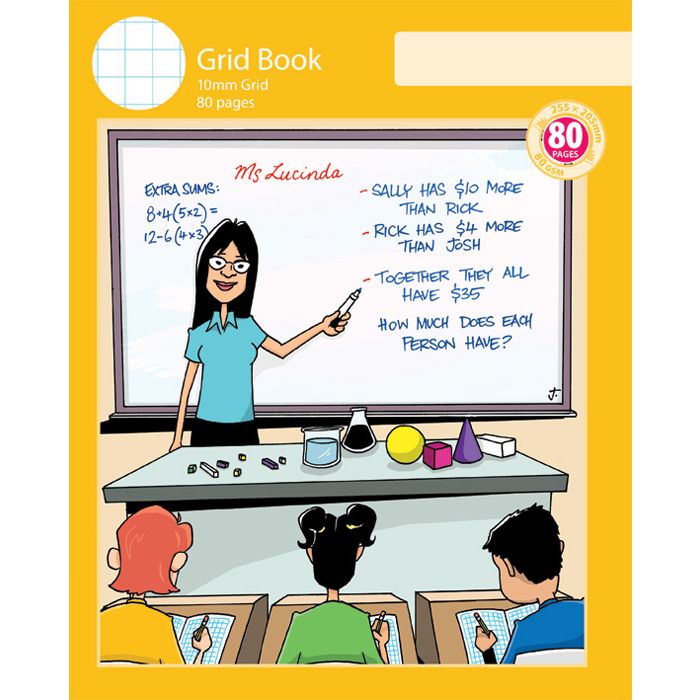 Notebook Size Grid Book 10mm Grid 80pp
