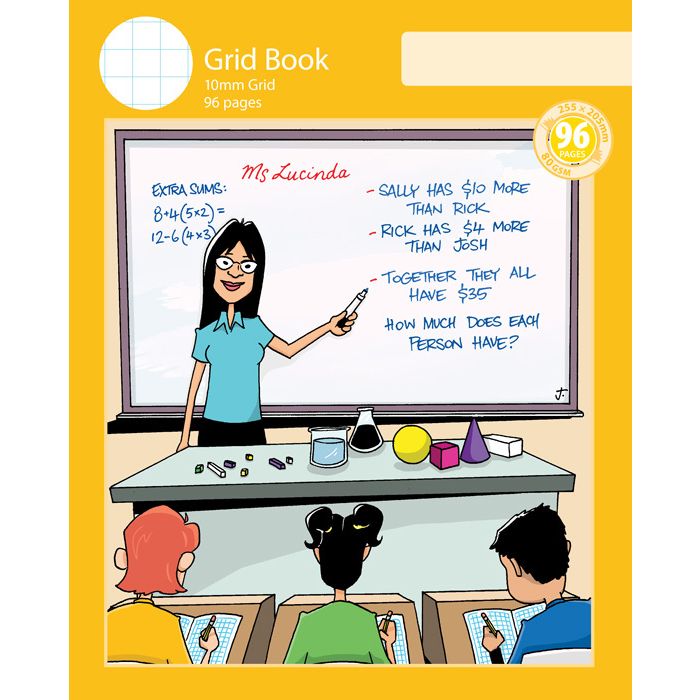 Notebook Size Grid Book 10mm Grid 96pp