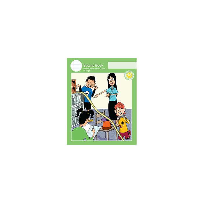 Notebook Size Botany Book 4mm Dotted Thirds 96pp