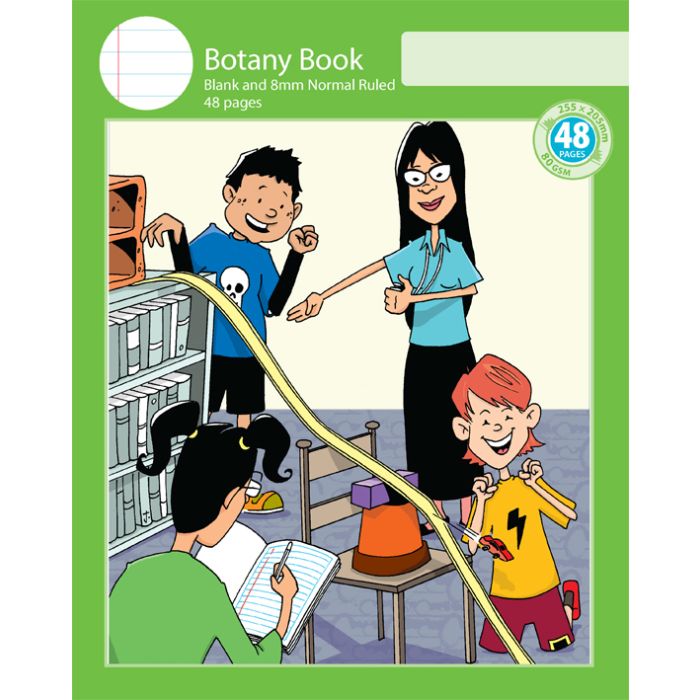 Notebook Size Botany Book 8mm Normal Ruled 48pp