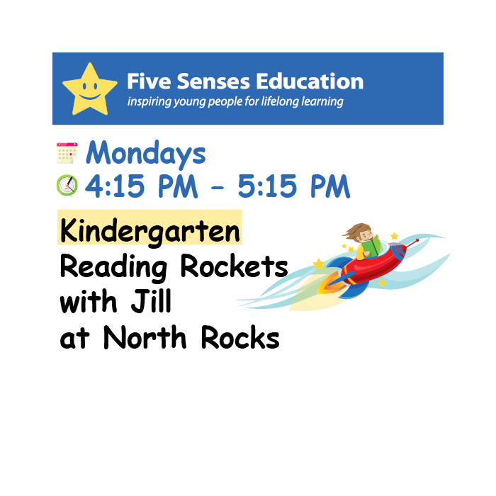 Term 4 (W3-9) 2026: Kinder Reading Rockets Group: Mondays 4:15 PM with Jill at North Rocks