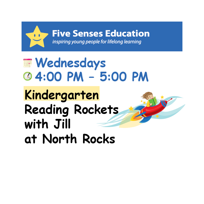 Term 4 (W3-9) 2026: Kinder Reading Rockets Group: Wednesdays 4:00 PM with Jill at North Rocks