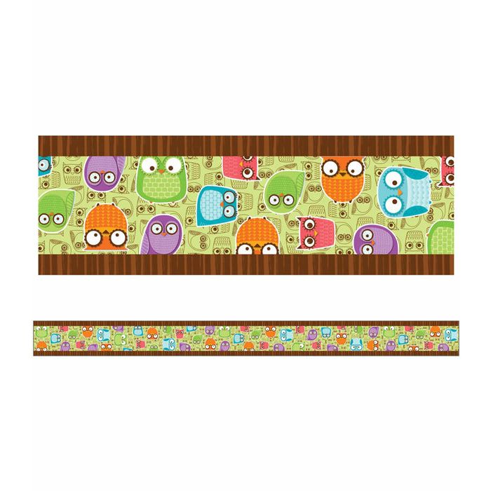 Owls 3" Straight Border