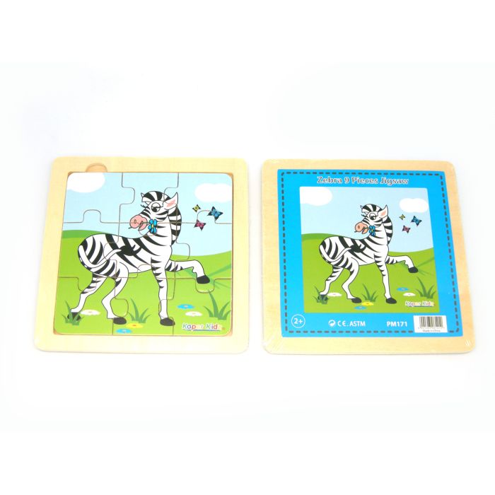 Zebra 9 Pieces Jigsaw (Ages 2+)