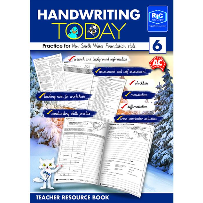 Handwriting Today: Practice for New South Wales Foundation Style Year 6