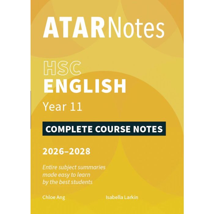 ATAR Notes: HSC Year 11 English Notes (2026-2028)
