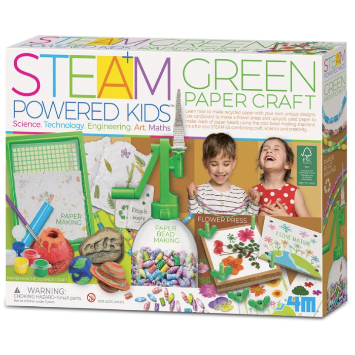 Green Paper Craft - 4M STEAM POWERED KIDS (Ages 5+)