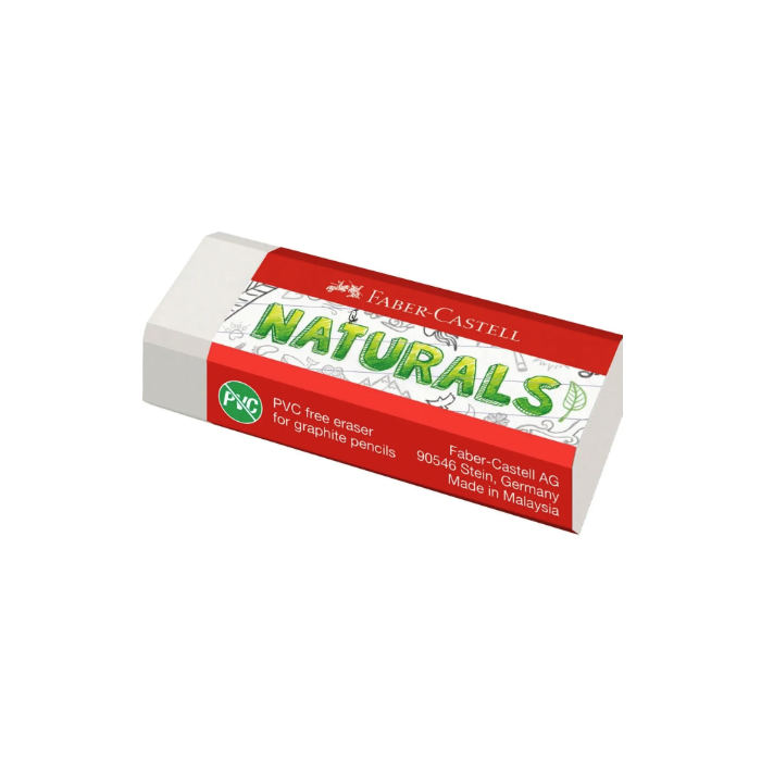 PVC-Free Naturals Eraser, White Large
