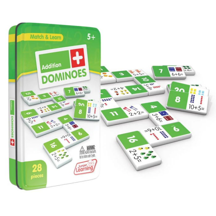 Addition Dominoes JL481 (Ages 5+)