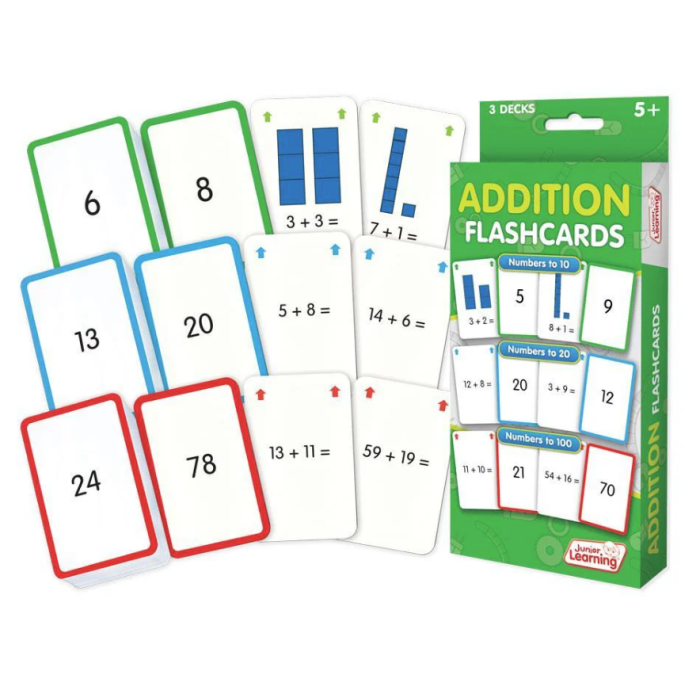 Addition Flash Cards JL204 (Ages 5+)