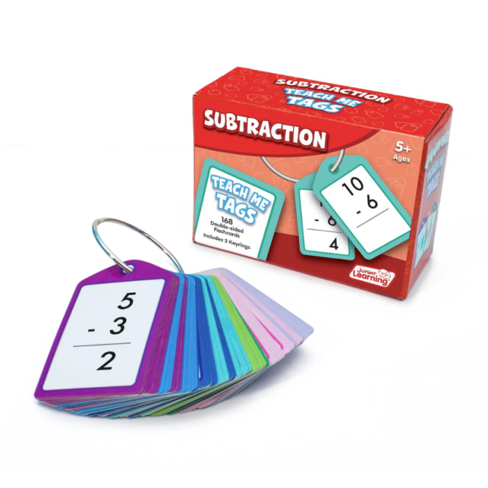 Subtraction Teach Me Tags JL631 (Ages 5+)