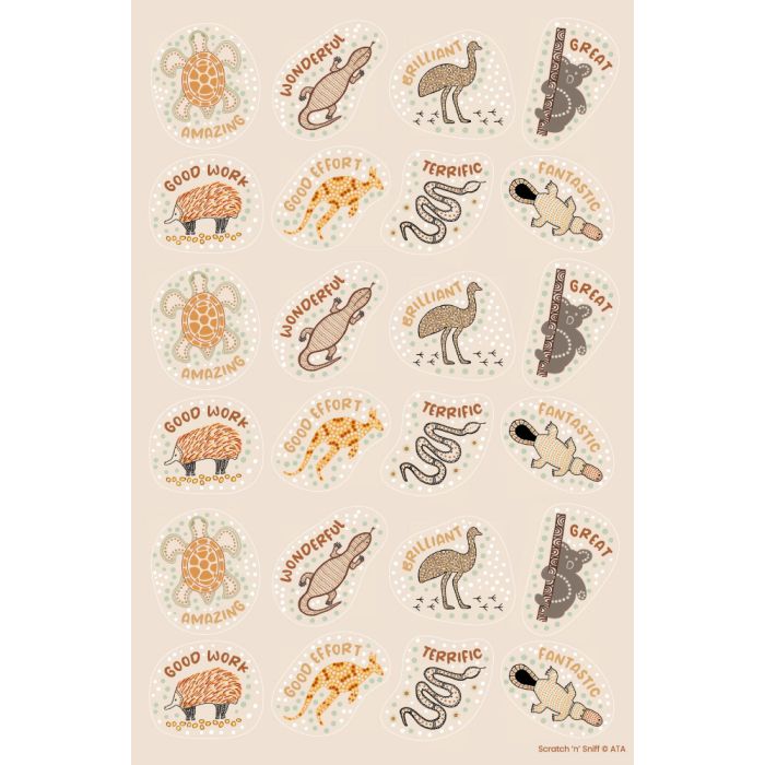 Country Connections Merit Stickers, Eucalyptus Scented  (Pack of 72) SS1121