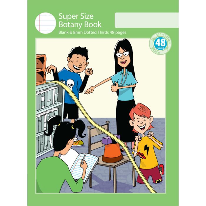 Super Size Botany Book 8mm Dotted Thirds 48pp