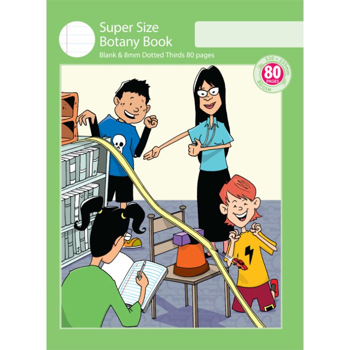 Super Size Botany Book 8mm Dotted Thirds 80pp